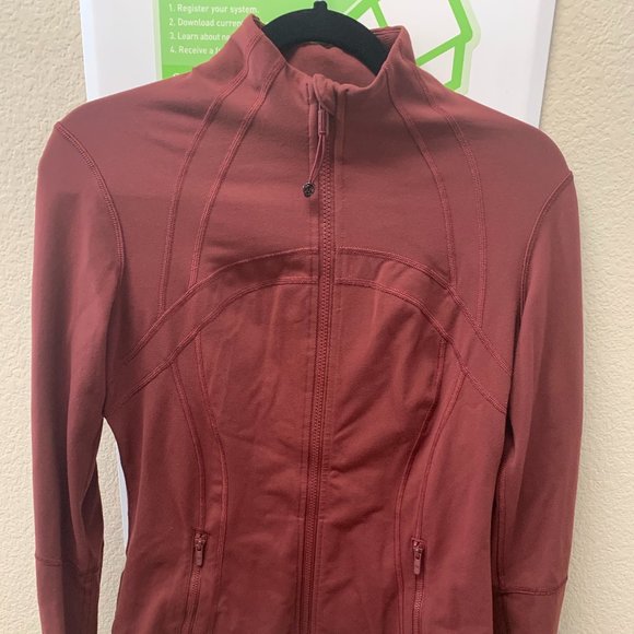 lululemon athletica Jackets & Blazers - Lululemon Define Jacket Size 10 Merlot Red Luon
